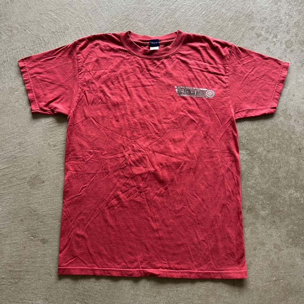 Vintage Ocean Pacific Shirt Size Medium‎ Red Big Pigeon River Tennessee Surfer